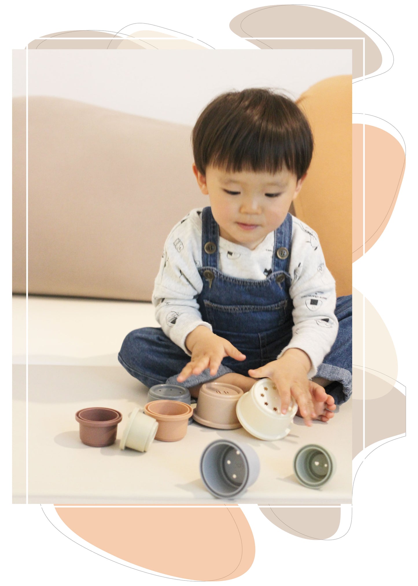 つみつみカップ ponpy スタッキングカップ