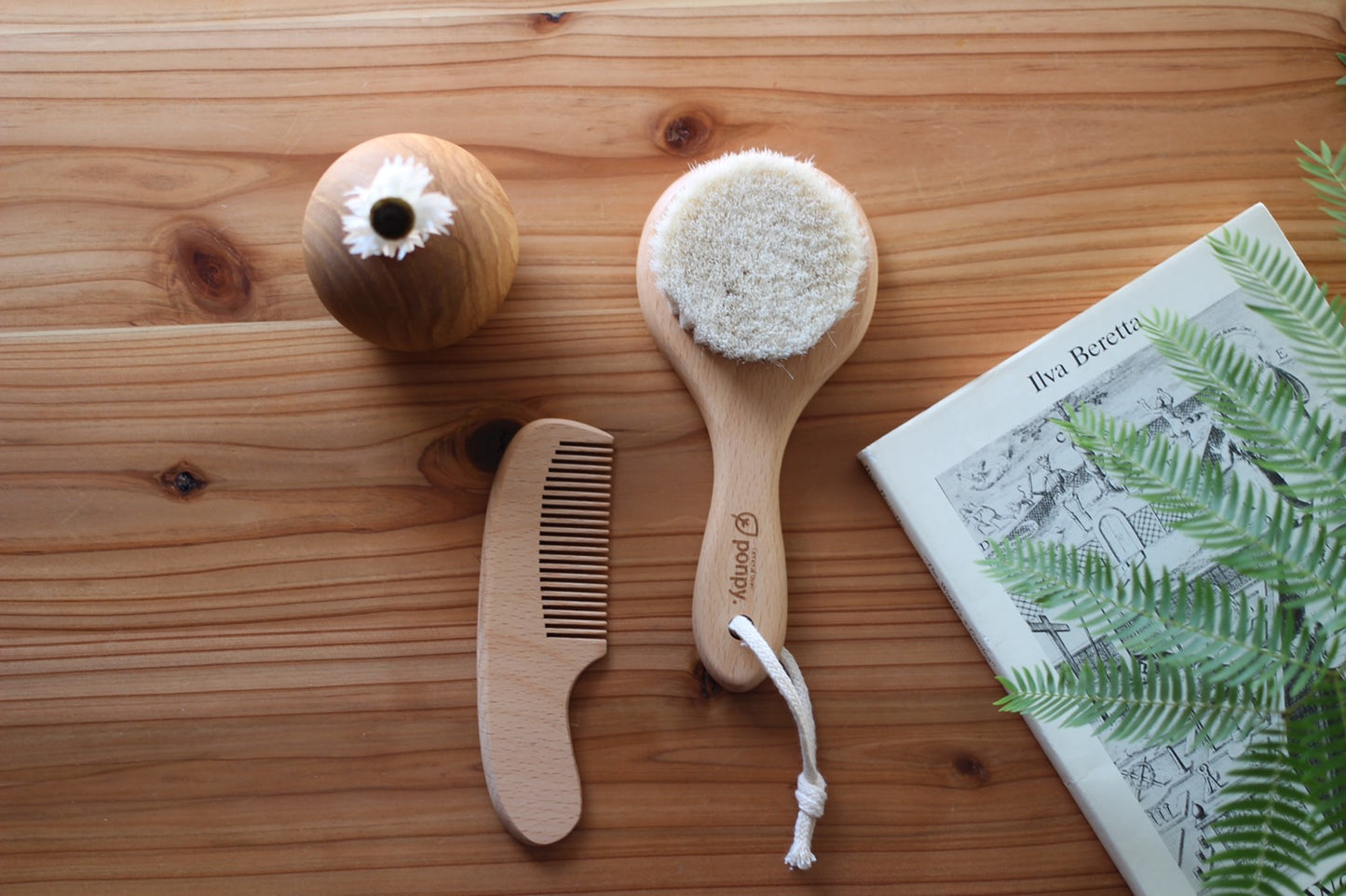 ベビーブラシ ponpy ベビーヘアブラシ